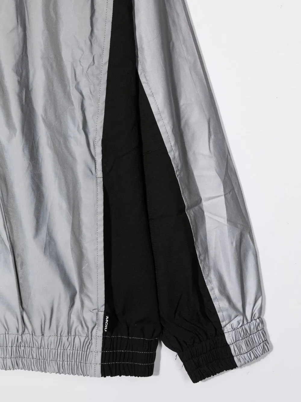 Molo Teen Two-tone Zip-up Track Jacket In Grey
