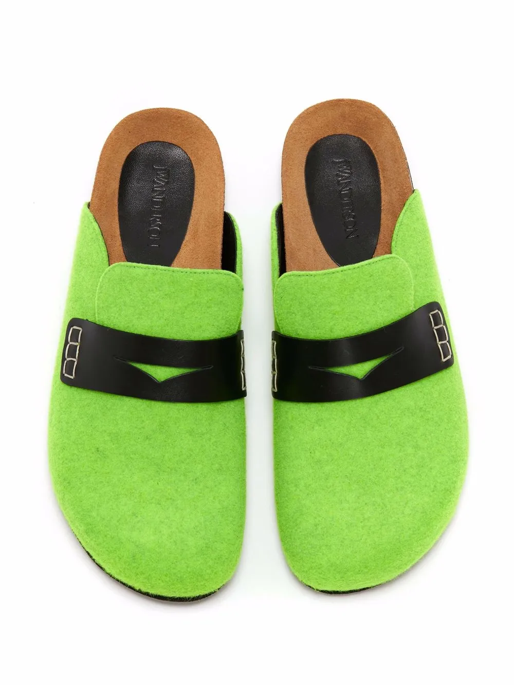 jw anderson felt loafer mules