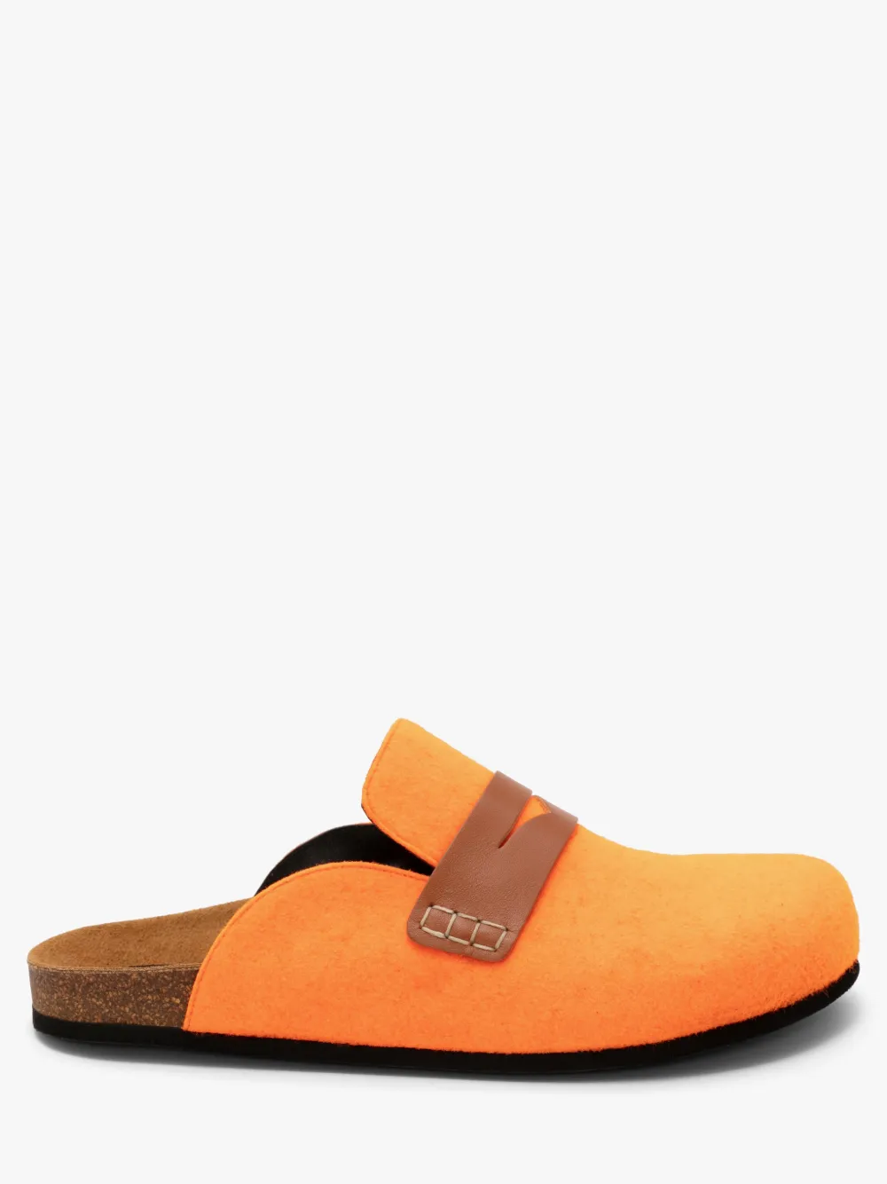 jw anderson felt loafer mules