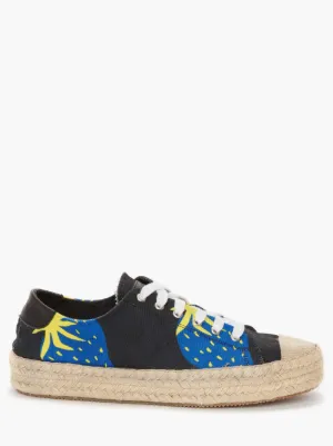 black espadrille trainers