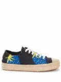 JW Anderson strawberry-print espadrille sneakers - Black