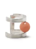 Hsu Jewellery Jasper Quartz stone earcuff - Silver