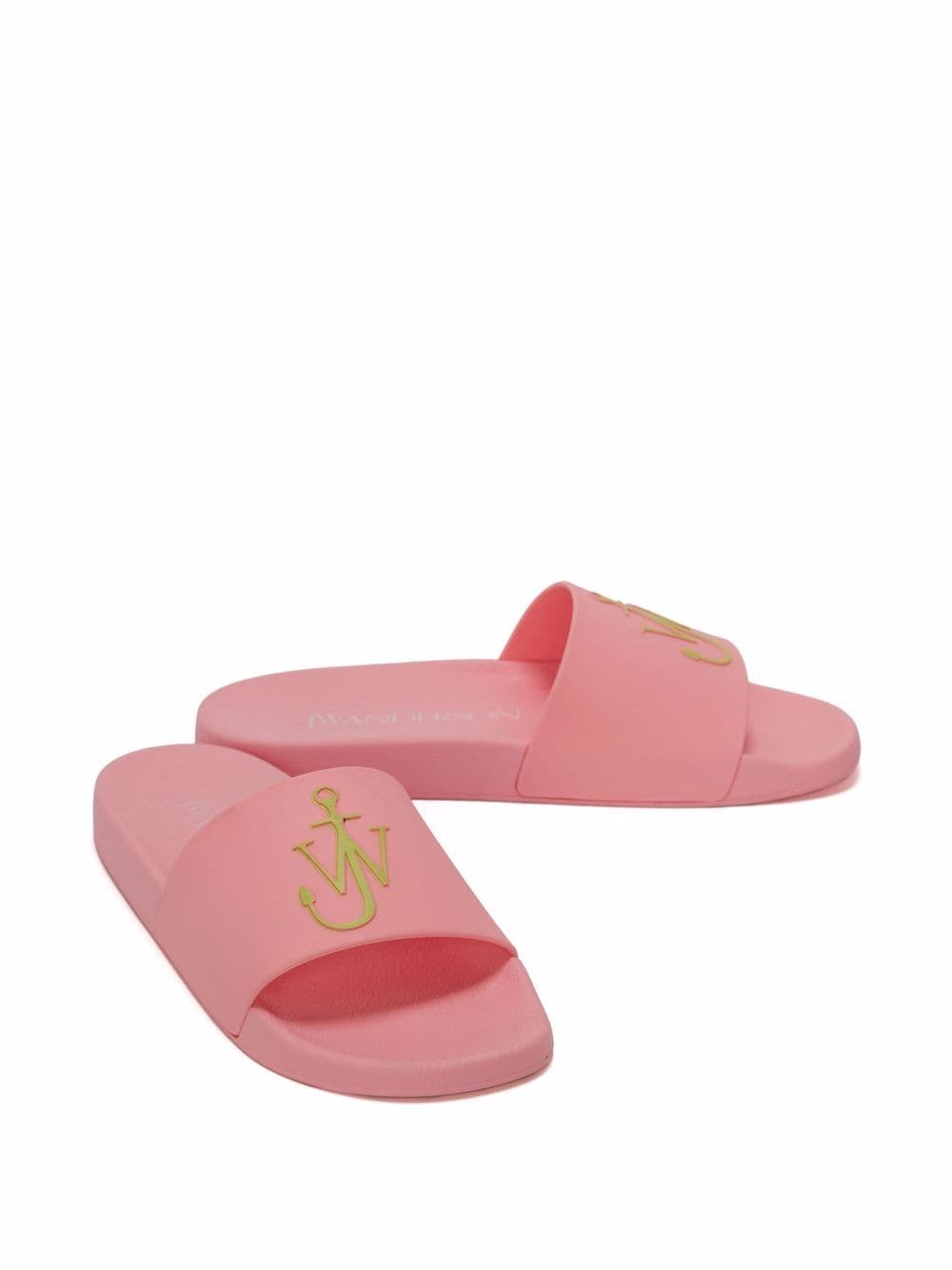 JW Anderson Badslippers met logo - Roze