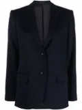 Officine Generale wool blazer jacket - Blue