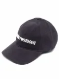 Emporio Armani embroidered-logo baseball cap - Blue