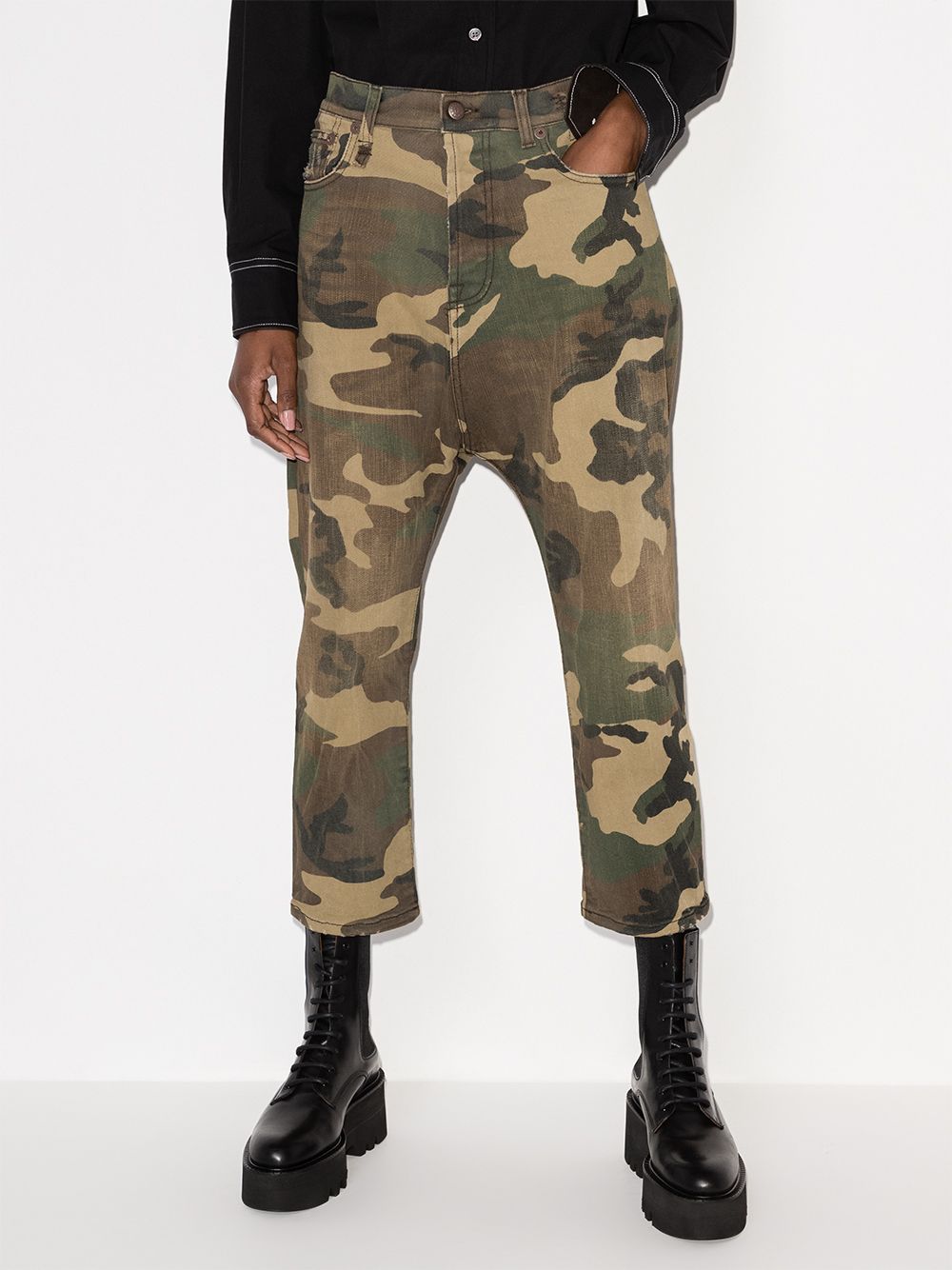 R13 Tailor camouflage-print straight-leg Jeans - Farfetch