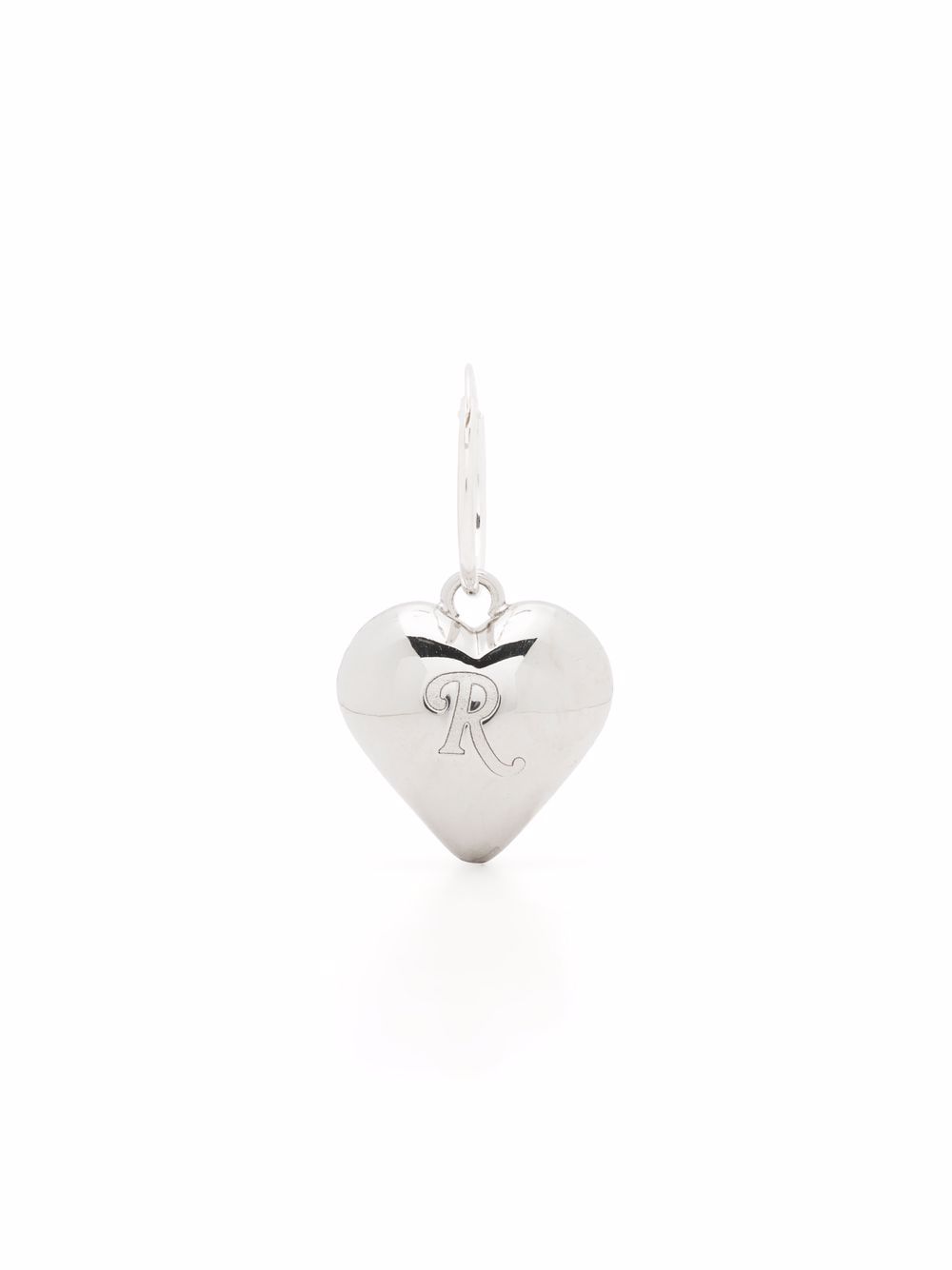 Raf Simons engraved logo heart earring 21238₽