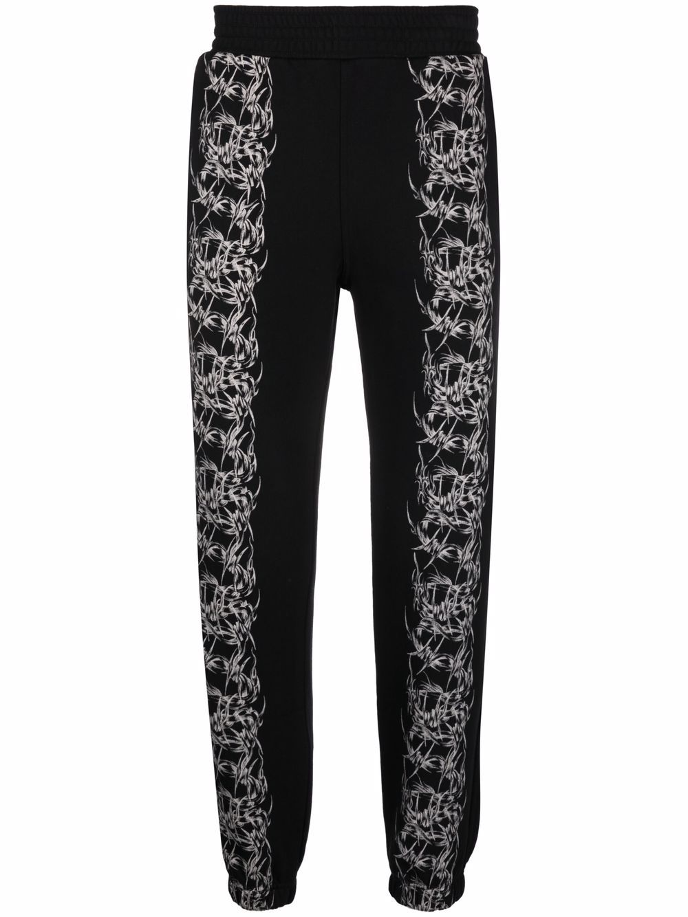 

Givenchy pants con estampado de alambre de púas - Negro