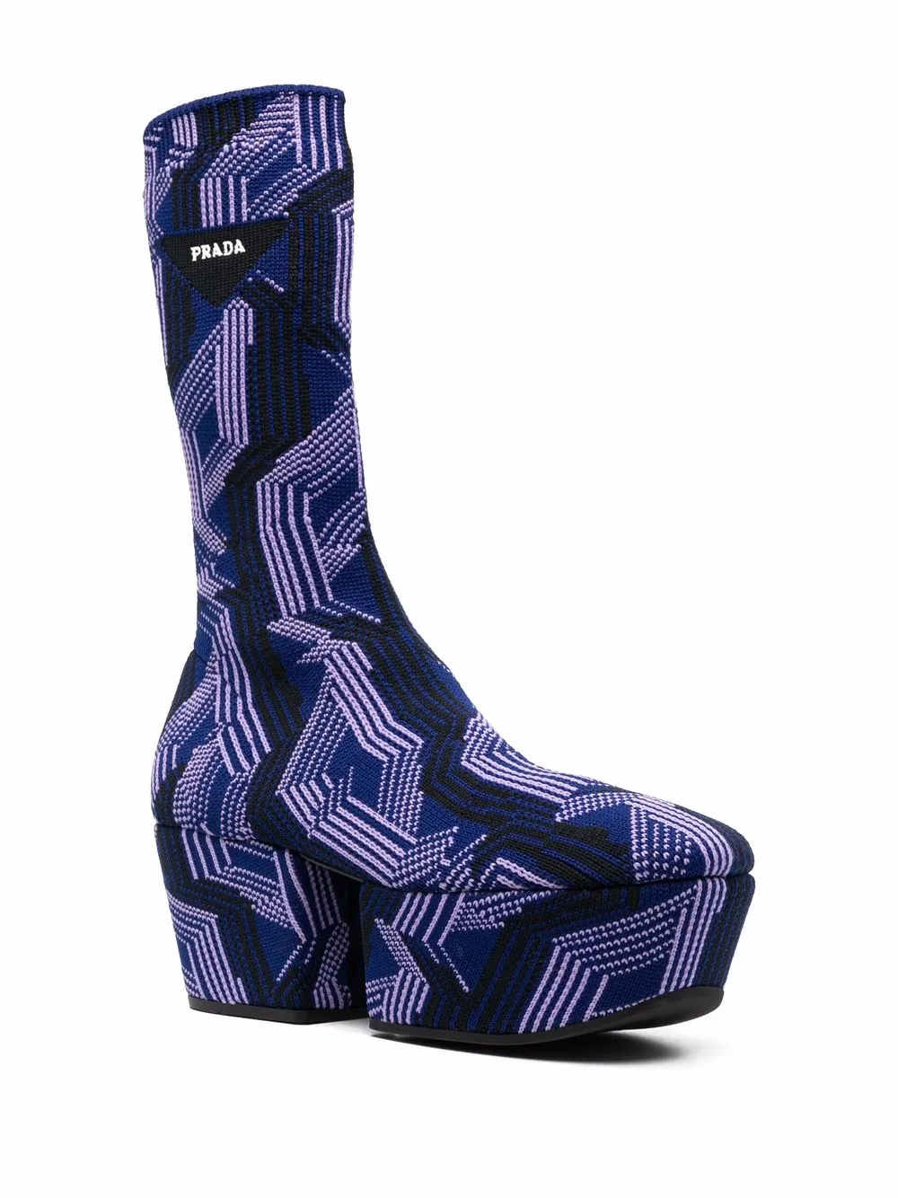 Image 2 of Prada platform mid-calf boots