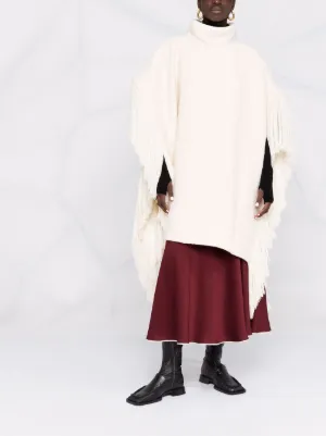ポンチョ・ケープ Jil Sander Black Wool Blend Cape Jil Sander Black Wool Blend Cape – LOZURI®