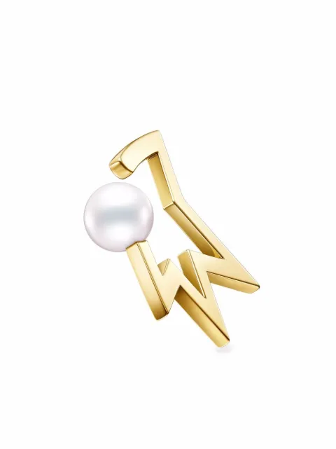 TASAKI 18kt yellow gold Collection Line Comet Plus Neo pearl ear cuff