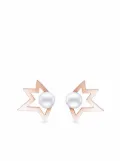 TASAKI 18kt rose gold Collection Line Comet Plus pearl earrings - Pink