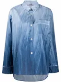 F.R.S For Restless Sleepers pipe-trim pajama shirt - Blue