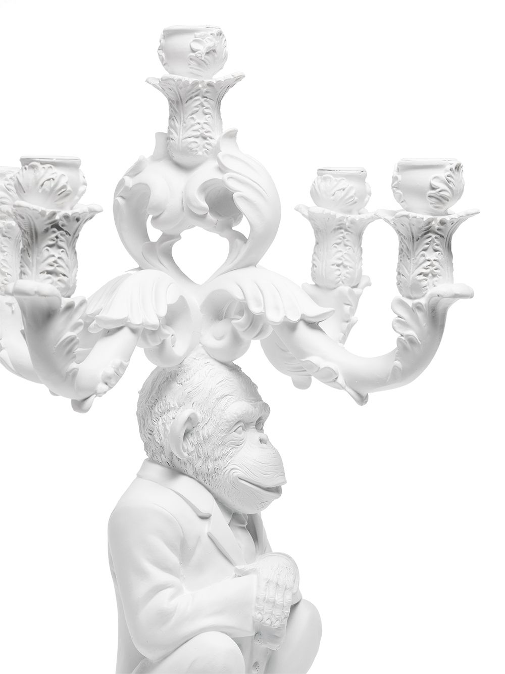 фото Seletti burlesque the wise chimpanzee candle holder (48cm)