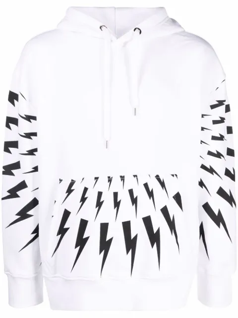 Neil Barrett Thunderbolt-print hoodie