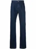Raf Simons logo-patch bootcut jeans - Blue
