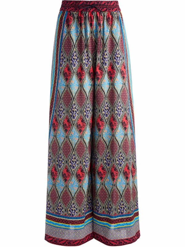 Buy Floral Print Palazzo Pants with Drawstring Waist Online at Best Prices  in India  JioMart