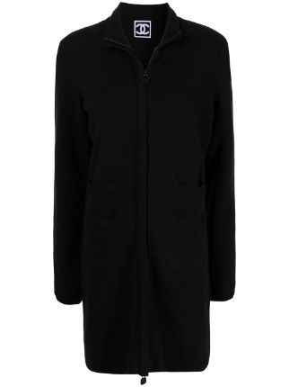 CHANEL Pre-Owned 2008 CC Sports Line zip-up Coat - Farfetch