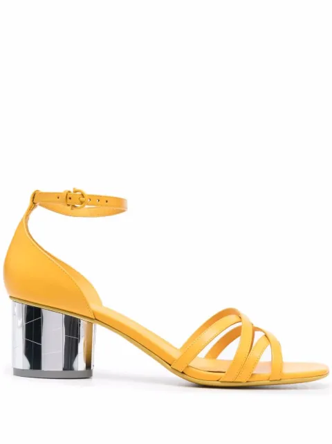 Ferragamo mirrored heel 55mm sandals