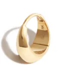 Lizzie Mandler Fine Jewelry 18kt yellow gold crescent hoop earring