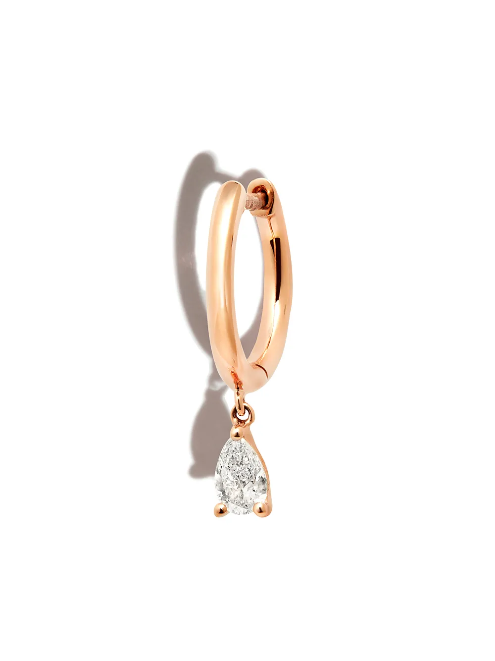 Image 1 of Anita Ko 18kt rose gold diamond huggie earring