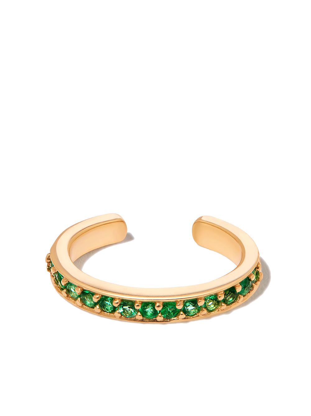 Image 1 of Anita Ko 18kt yellow gold emerald ear cuff