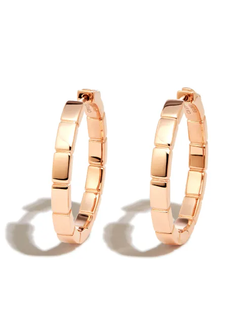 Anita Ko 18kt rose gold Bunny hoop earrings
