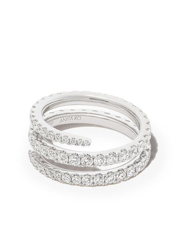 anita ko diamond coil ring