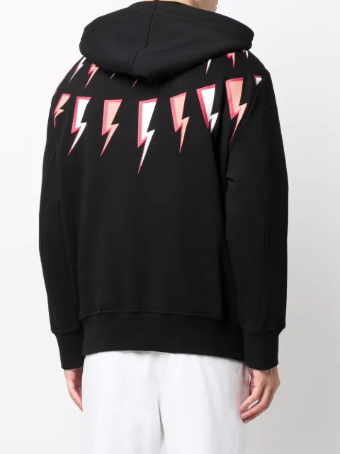 neil barrett thunderbolt moletom com capuz