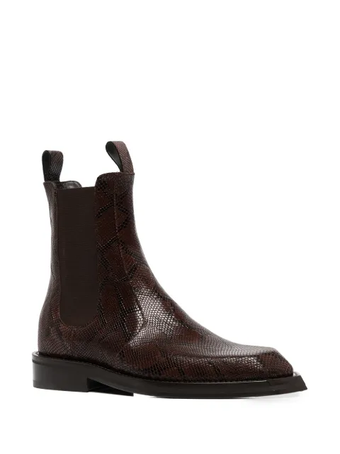 printed chelsea boots