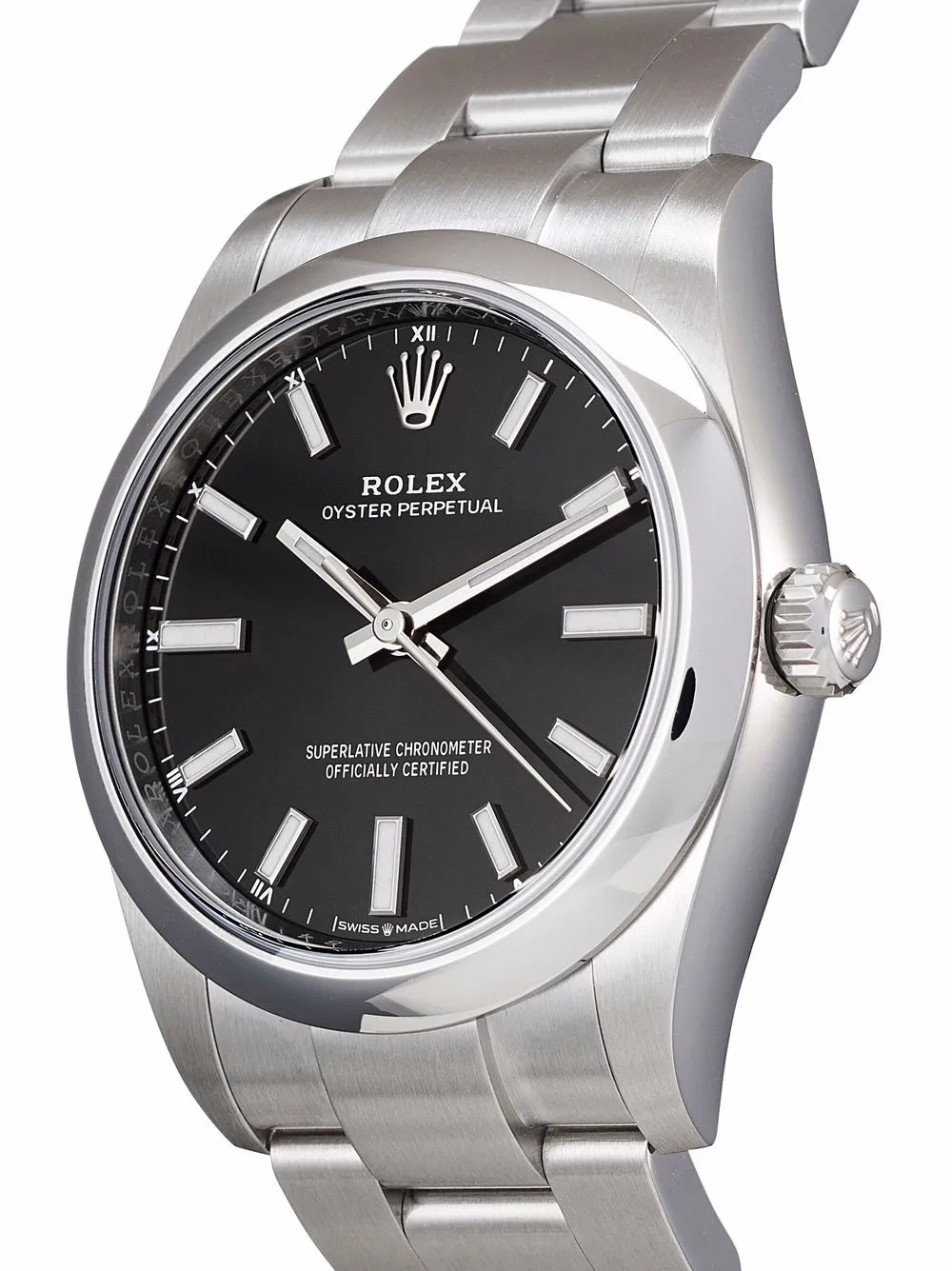 фото Rolex наручные часы oyster perpetual pre-owned 34 мм 2021-го года