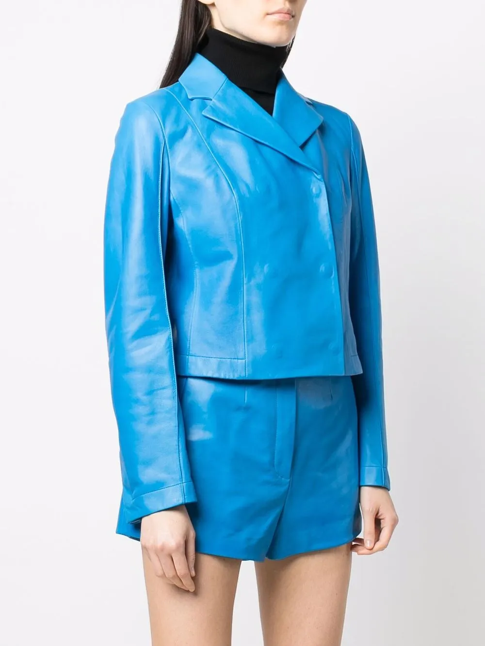 Ferragamo Jack met gekerfde revers Blauw