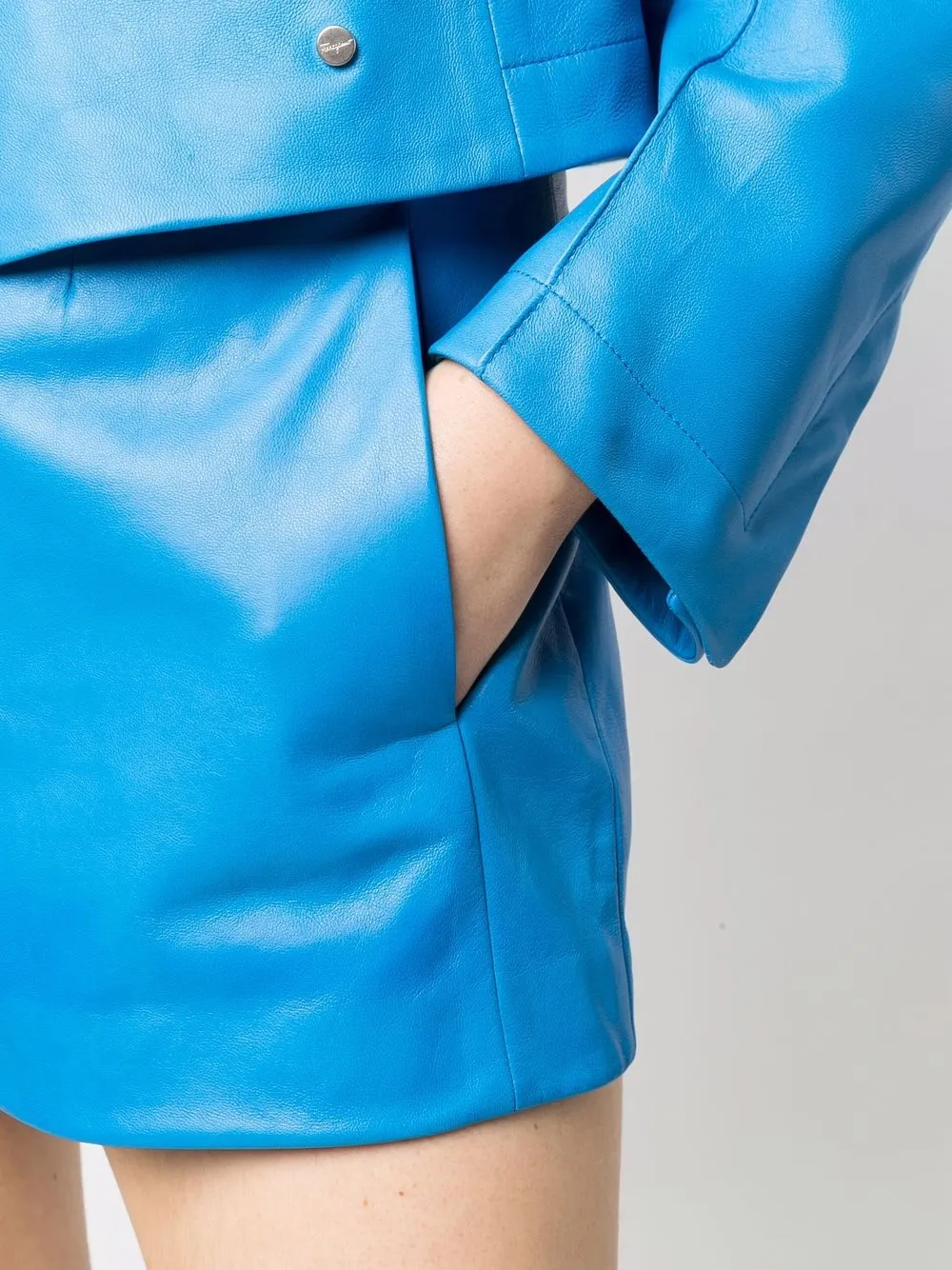 Ferragamo High waist shorts Blauw