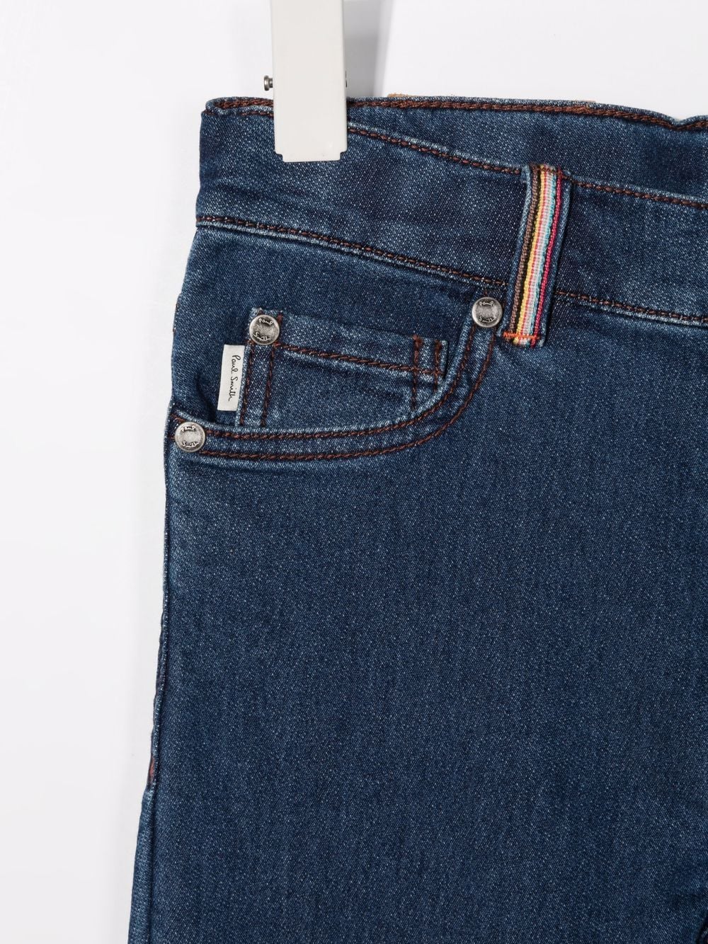 Shop Paul Smith Junior Straight-leg Jeans In Blue