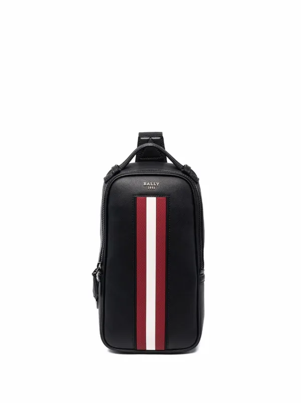 Bally Malikho Striped Shoulder Bag 