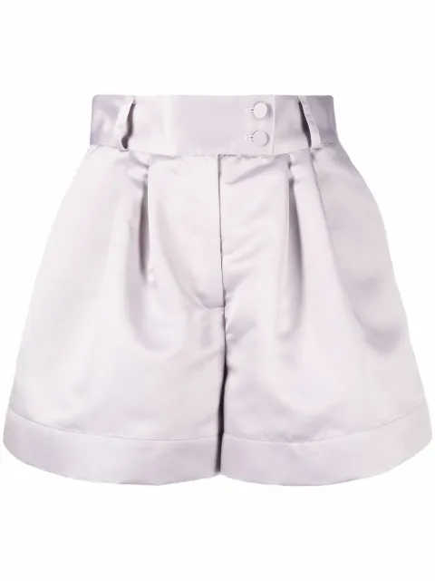 Styland high-waisted pleated shorts for 