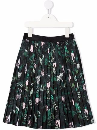 Kenzo Kids jungle-print Pleated Skirt - Farfetch