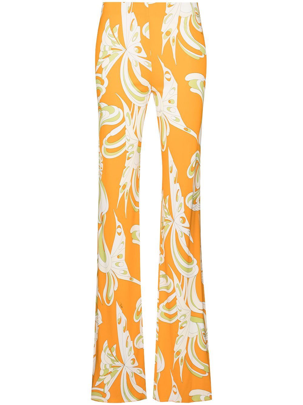 

PUCCI Farfalle-print bootcut trousers - Orange