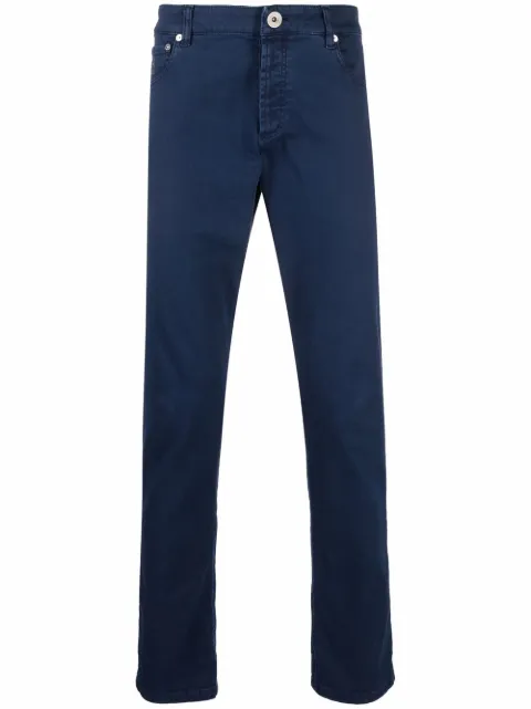 Brunello Cucinelli dyed straight-leg jeans