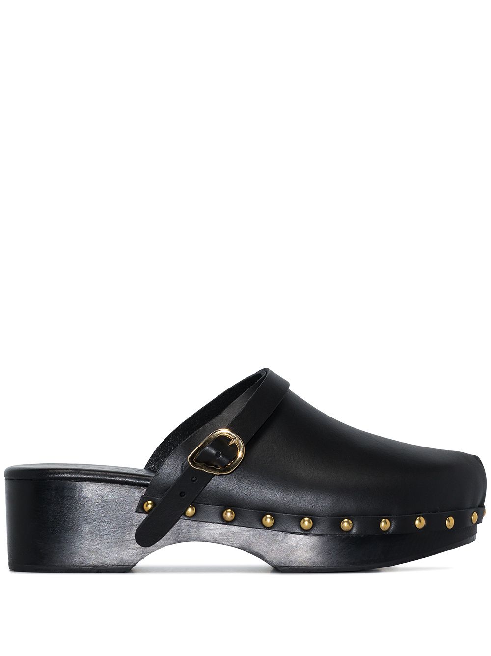 Black clogs best sale with studs