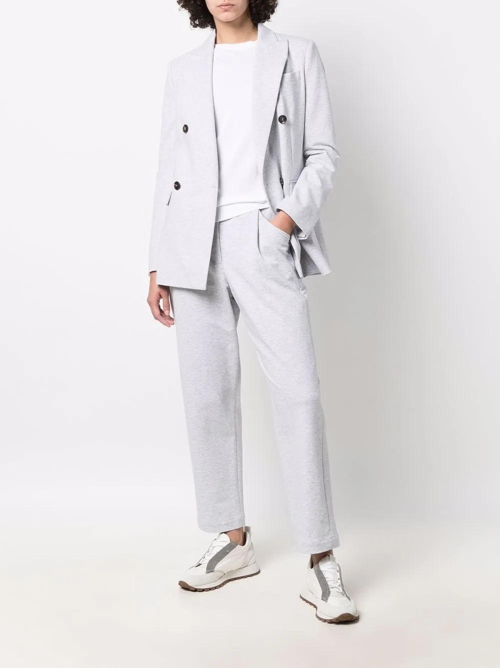 Brunello Cucinelli double-breasted tailored blazer | Blazers | Image 2