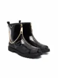 Dolce & Gabbana Kids TEEN chain-link ankle boots - Black