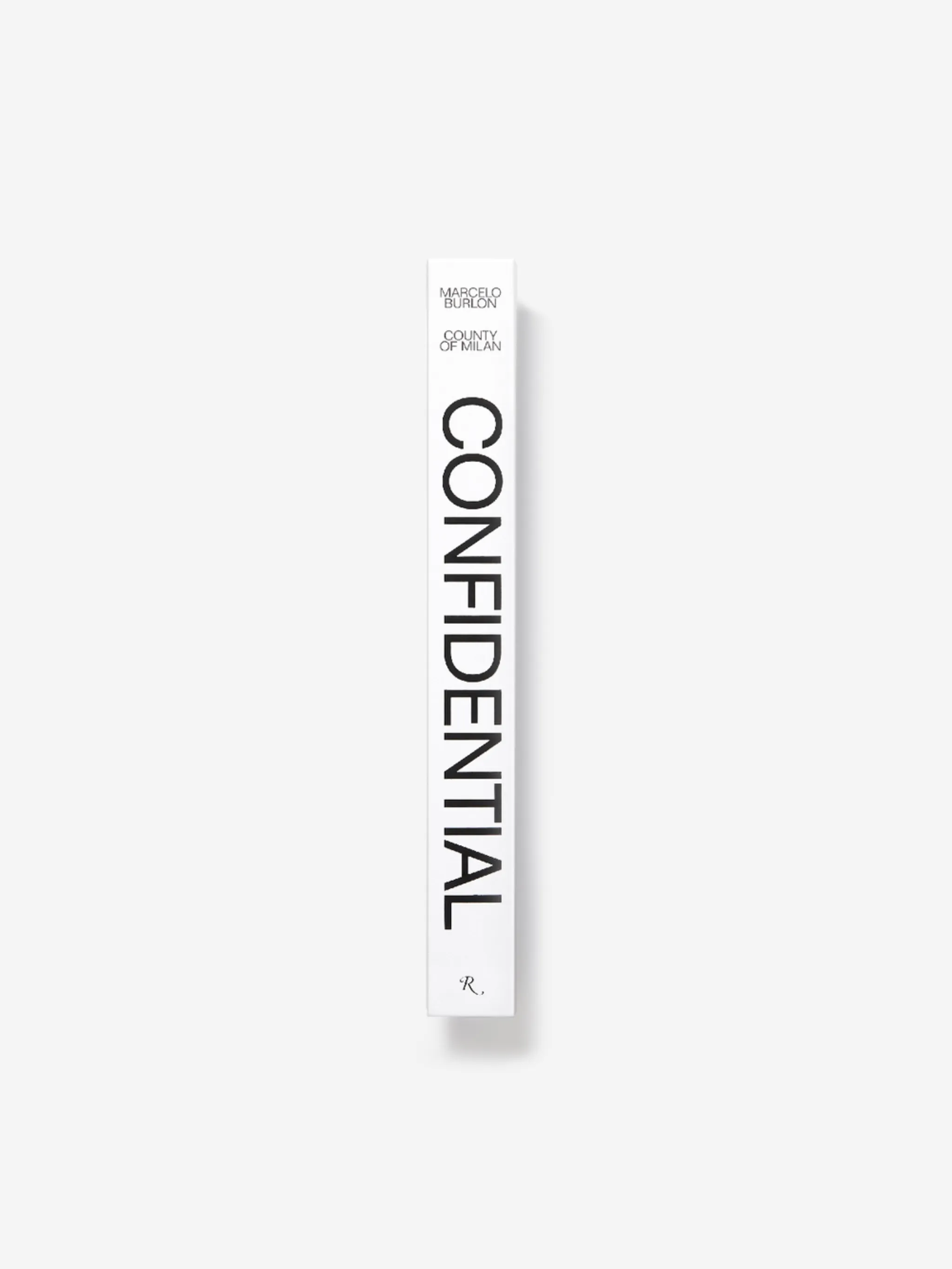 0110 WHITE BLACK WHITE BLACK Natural (Veg)->Paper CONFIDENTIAL ITALIAN EDITION from Marcelo Burlon County of Milan.
