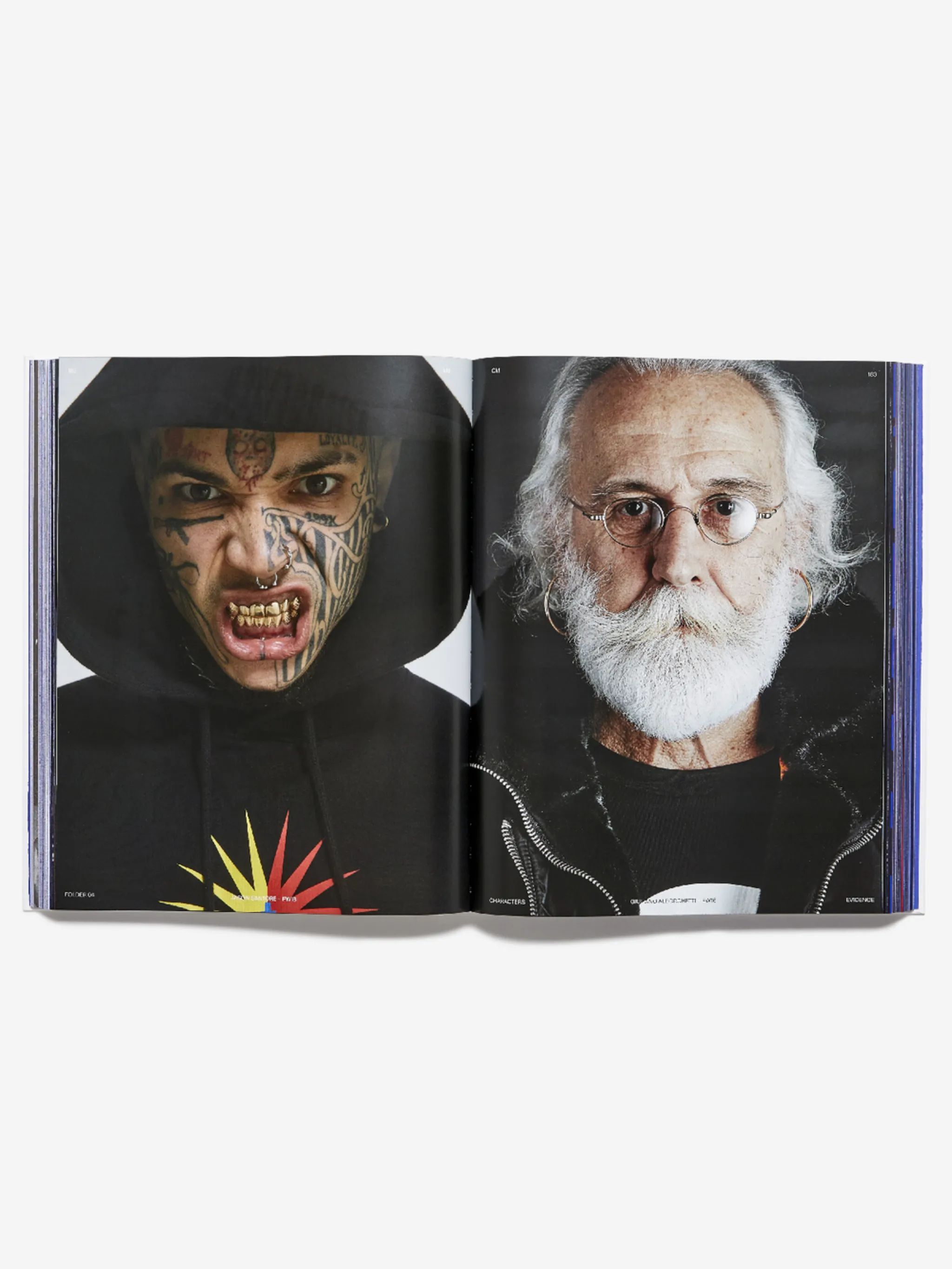0110 WHITE BLACK WHITE BLACK Natural (Veg)->Paper CONFIDENTIAL INTERNATIONAL EDITION from Marcelo Burlon County of Milan.