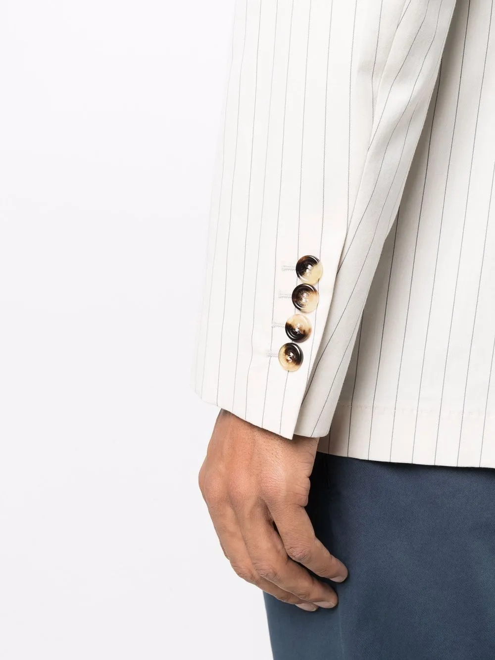 Brunello Cucinelli Gestreepte blazer Beige