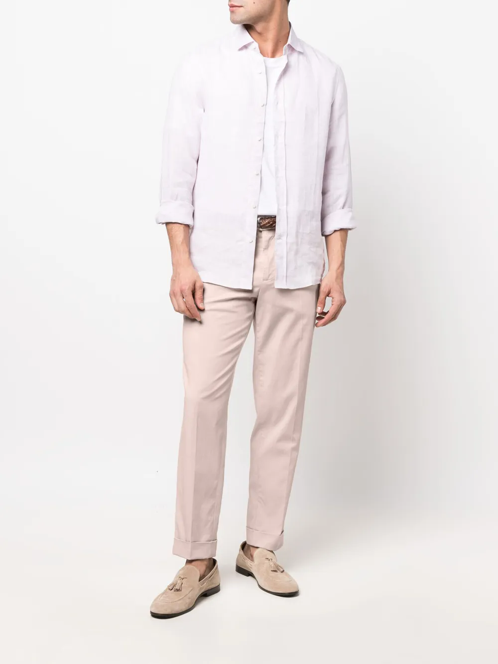 Brunello Cucinelli Chino met toelopende pijpen - Beige