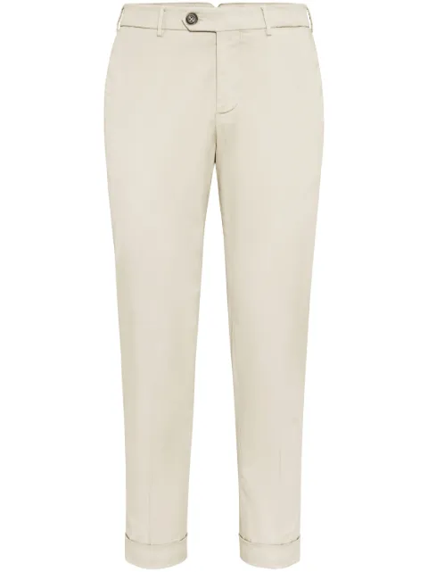 Brunello Cucinelli tapered-leg chino trousers