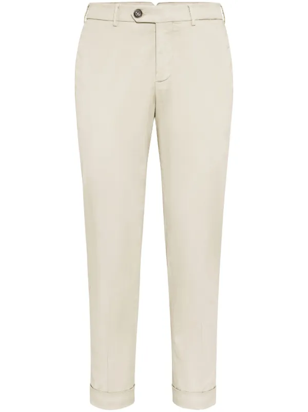 Brunello Cucinelli ボタン チノパンツ | ニュートラル | FARFETCH JP