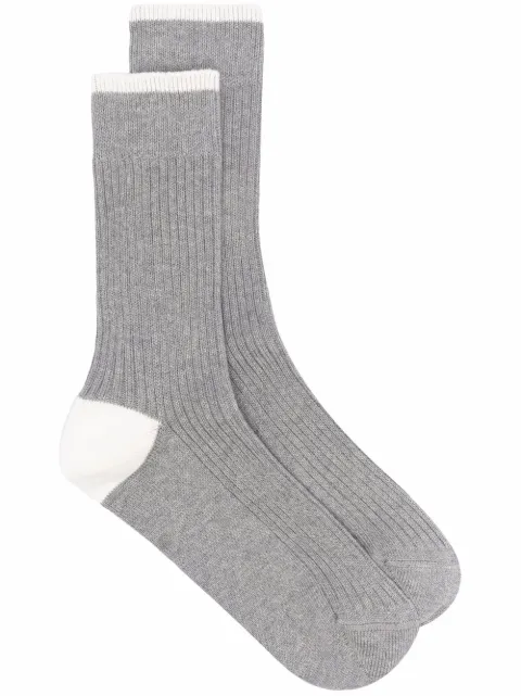 Brunello Cucinelli ribbed cotton socks