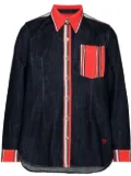 Wales Bonner Cotonou patch pocket denim shirt - Blue